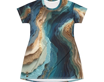 Crystal Canopy MarbleT-Shirt Dress