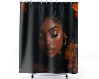 The "Sleeping Empress" Shower Curtain