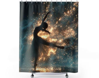 The "Electric Dancer" Shower Curtain