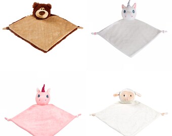 Personalised Cubby PINK DRAGON Blankie Baby Girl Boy Comforter Blanket KEEPSAKE
