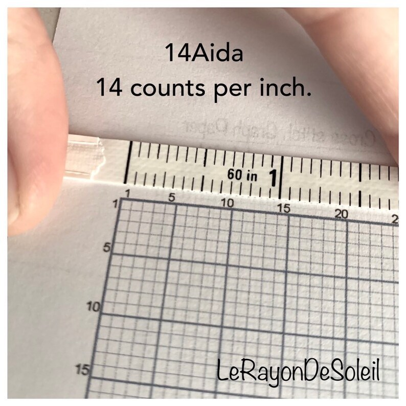 Aida 10 12 14 16 and 18 cross stitch graph paper Aida grid Etsy