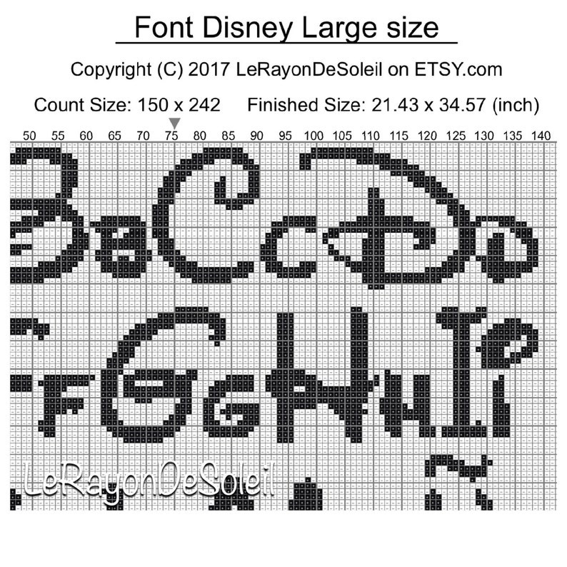 disney cross stitch alphabet set of 3 alphabets sizes pdf