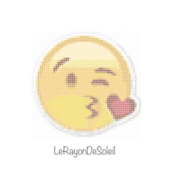 Modern Cross Stitch Pattern Face Smiley Throwing A Kiss Iphone Etsy Modern Cross Stitch Pattern Face Smiley Throwing A Kiss Iphone Etsy