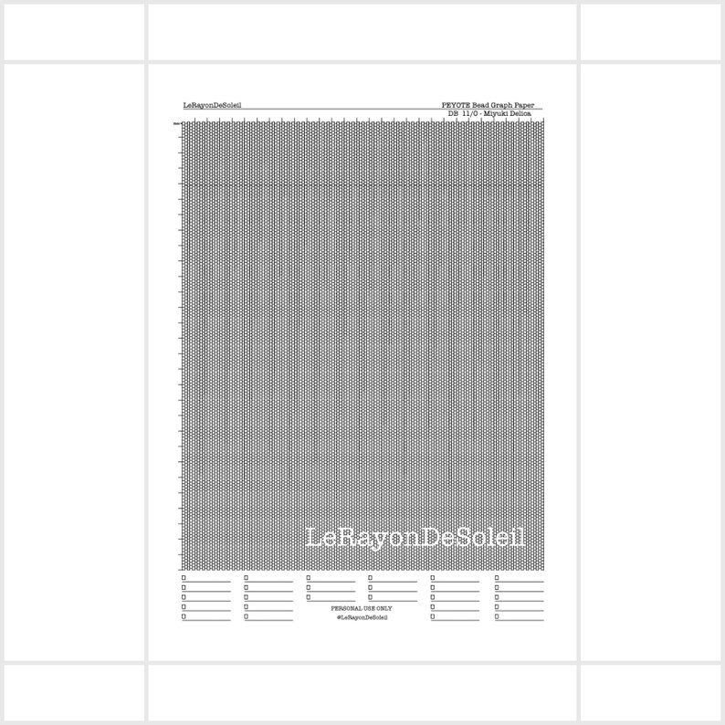 11 0 Peyote Miyuki Delica Bead Graph Paper DB 11 0 Peyote Etsy 11-0-peyote-miyuki-delica-bead-graph-paper-db-11-0-peyote-etsy