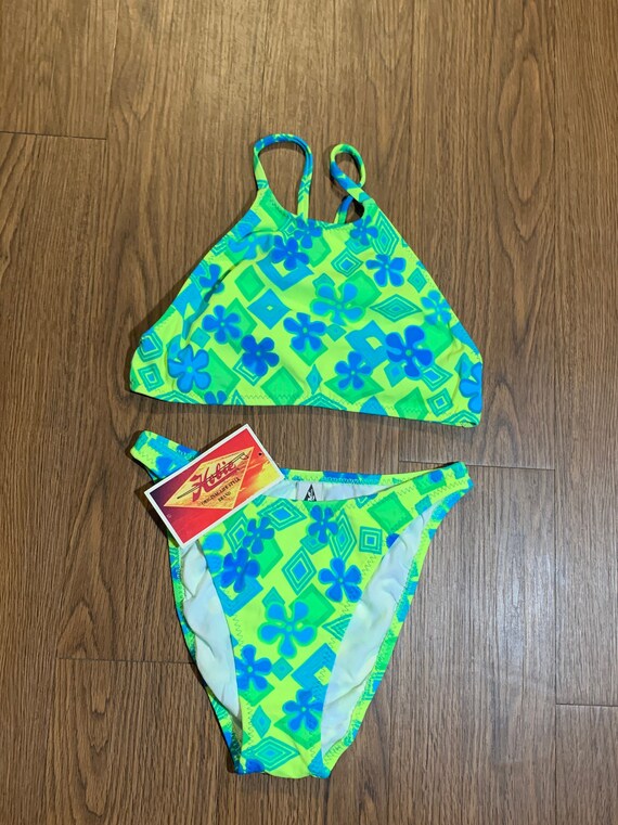 Rare 90s Vintage Hobie Bikini Deadstock "Geo Dais