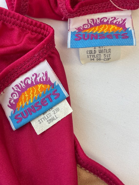Vintage 90s Sunsets Separates Deadstock Underwire… - image 9