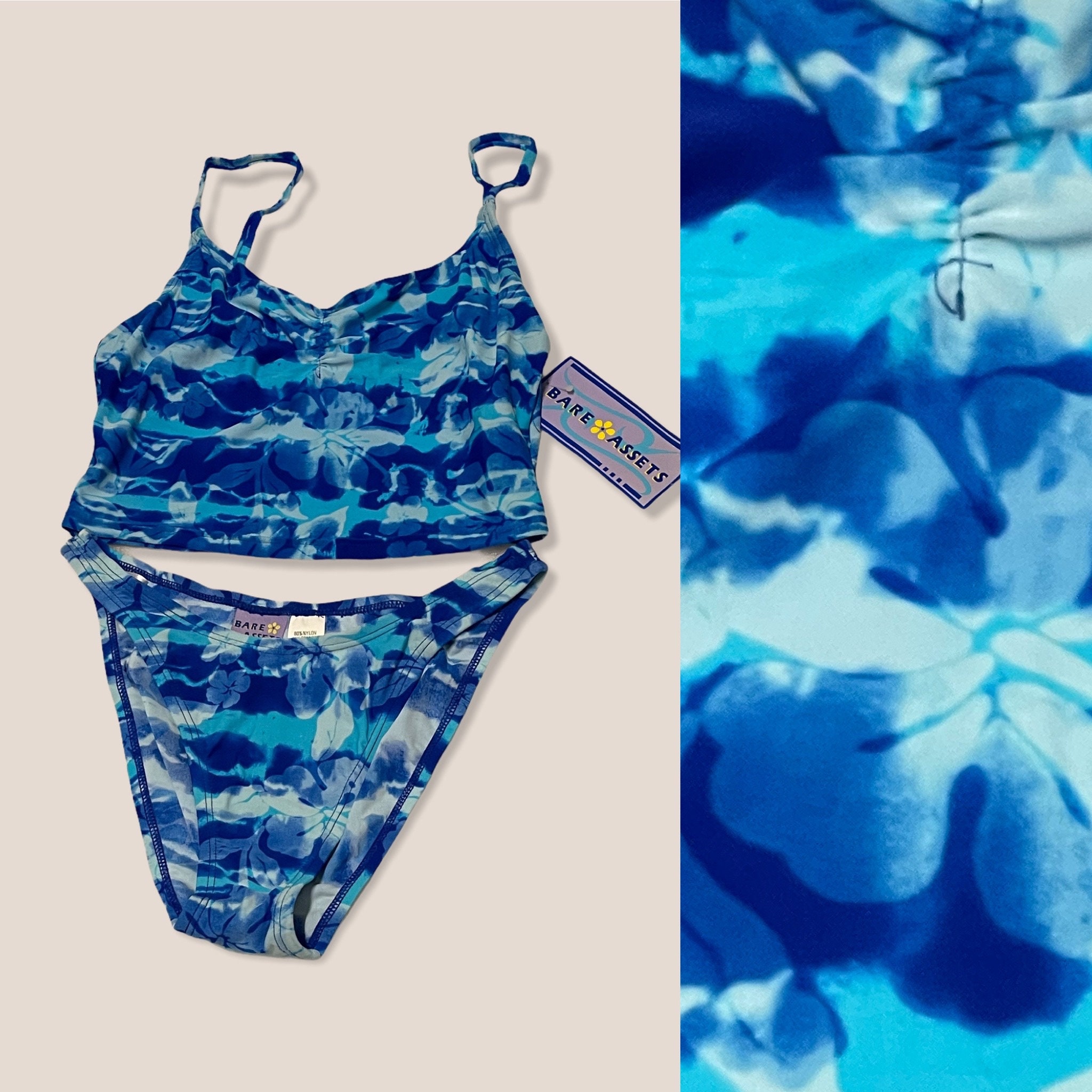 ice blue rétro flower bi-color swim wear $_12.JPG?set_id=880000500F