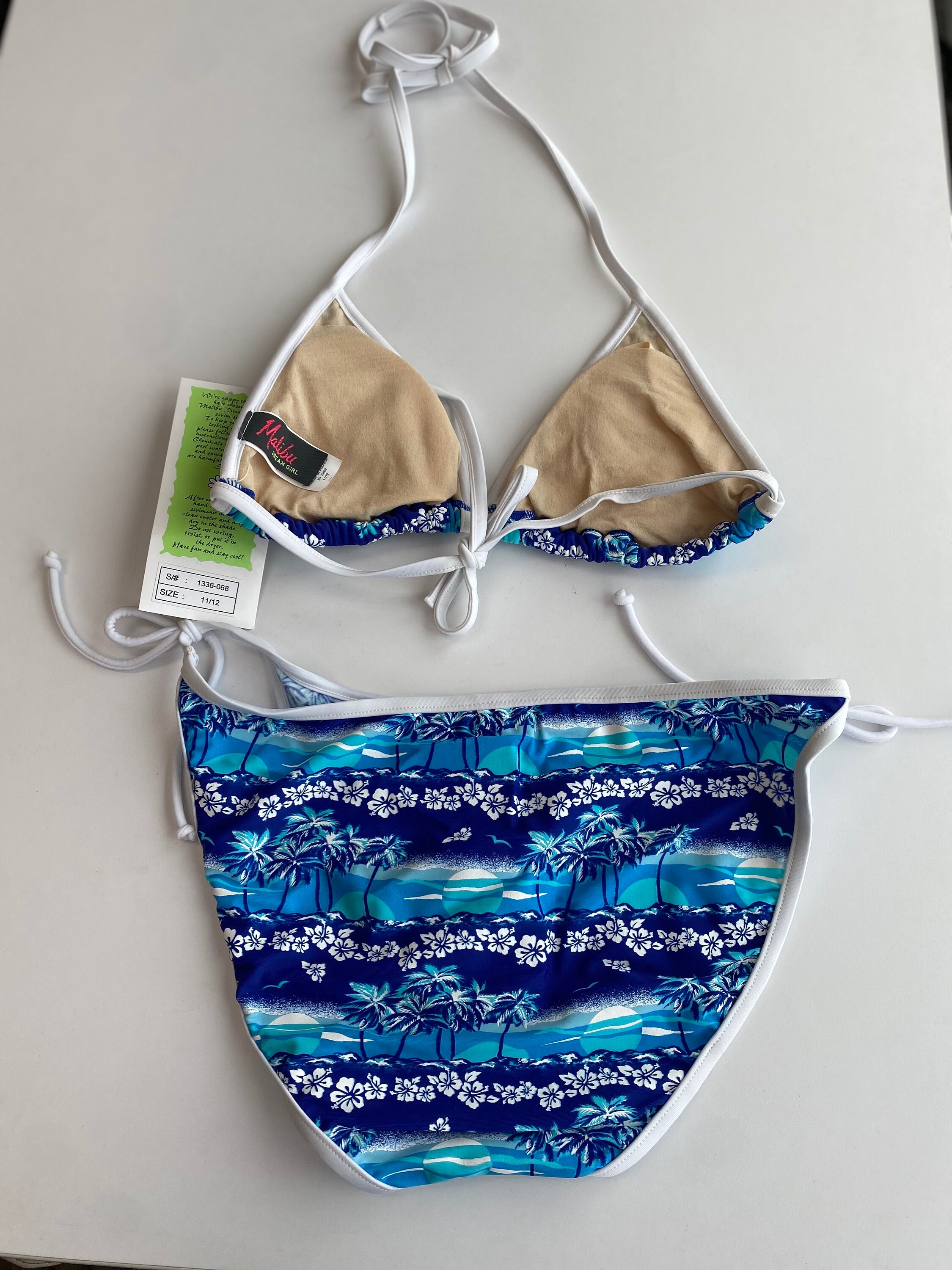 Maillot De Bain Une Pièce Malibu Dreamgirl Fille Taille 12 - Motif Floral, Super Mignon