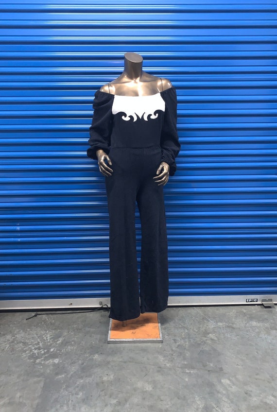 Vintage Fredericks of Hollywood 70s Black & White