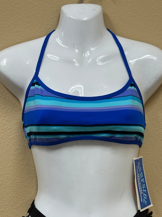 80’s Deadstock Hand Painted Blue Tank and High Rise Shorts by Kristin K main image 0