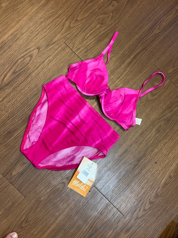 Vintage 90s Malibu California Ombre Fuchsia Pink U