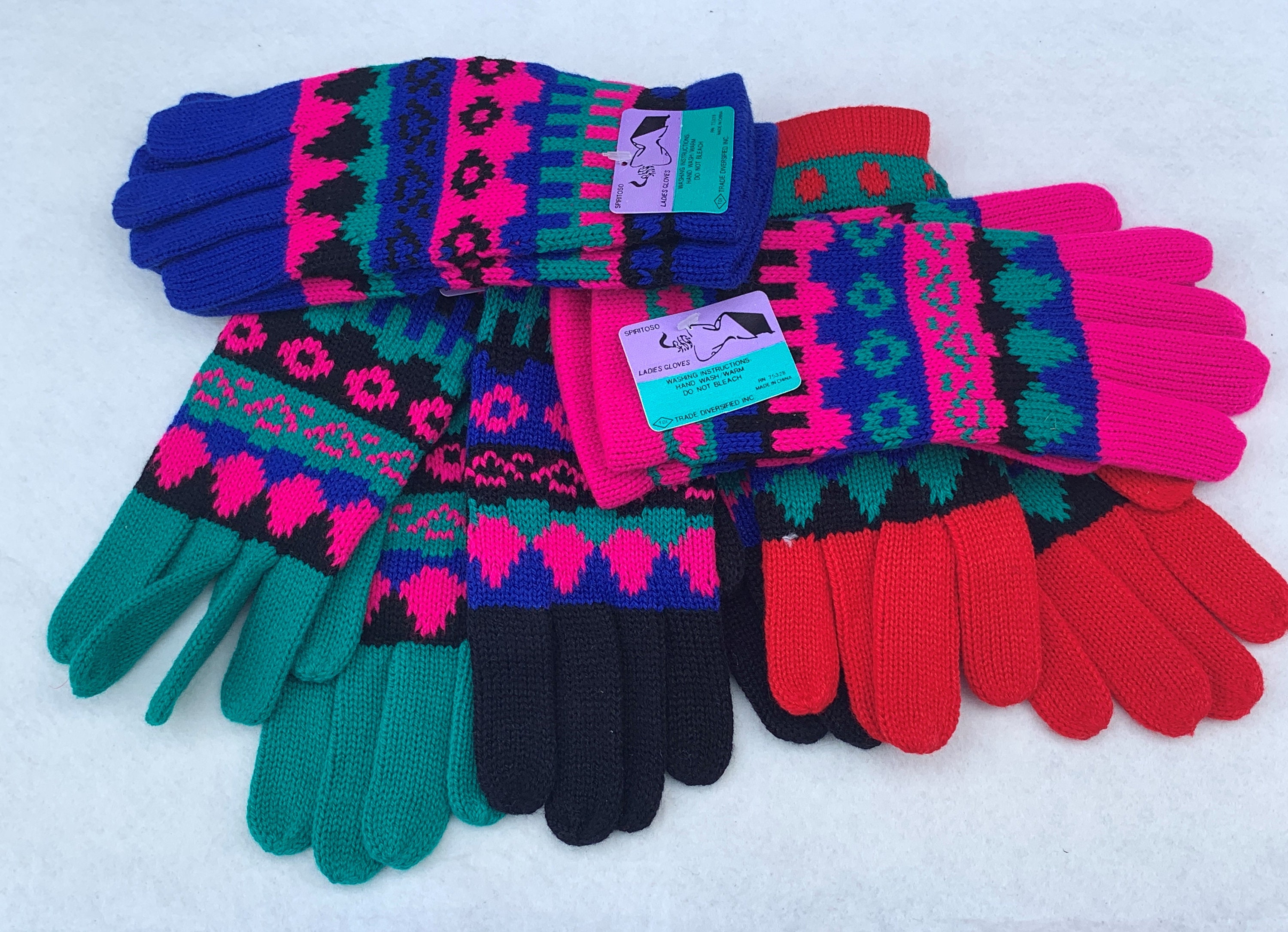 NOS ヴィンテージ レトロ ニット グローブ ストレンジャー シングス