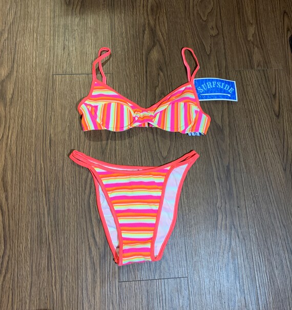 90s Vintage Surfside Deadstock Neon Pink Orange Ye