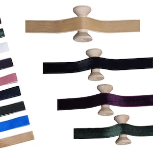 Dubbelzijdig luxe fluwelen lint 25 mm Keuze uit kleuren en lengtes