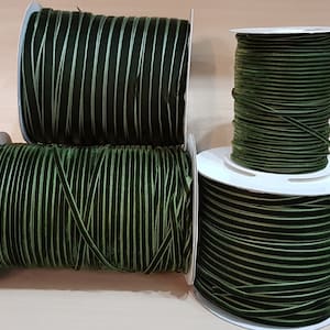 Luxus Samtband in grün 3mm 7mm 10mm 13mm 1 Meter bis 10 Meter