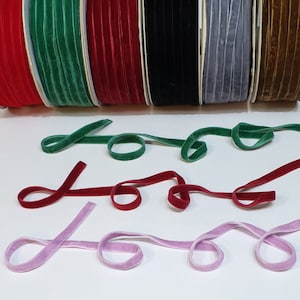Double Face Luxury Velvet Ribbon 10mm (3/8 Inch) Keuze uit kleuren en lengtes