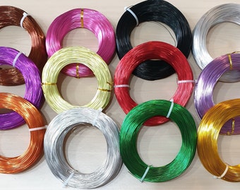 Aluminium Craft Wire  Mix Colours Lot 0.8mm for Jewellery, Arts, Crafts, Projects