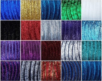 Ruban de velours polyester paillettes de luxe 10 mm parfait pour les fêtes, décorations festivités artisanat cadeaux mariages