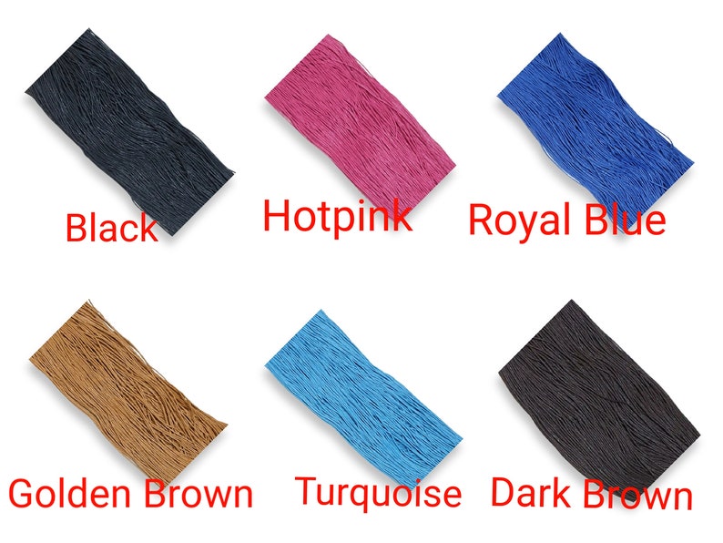 Waxed Cotton Cord String 1mm Jewellery Making Necklace Bracelet 3mtr to 100mtr image 2