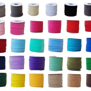 16mm Deluxe Velvet Ribbon 32 Colours Half Metre to 5 Metre Lengths
