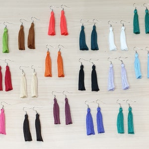 Fashion tassel earrings 33 beautiful colours uk handmade
