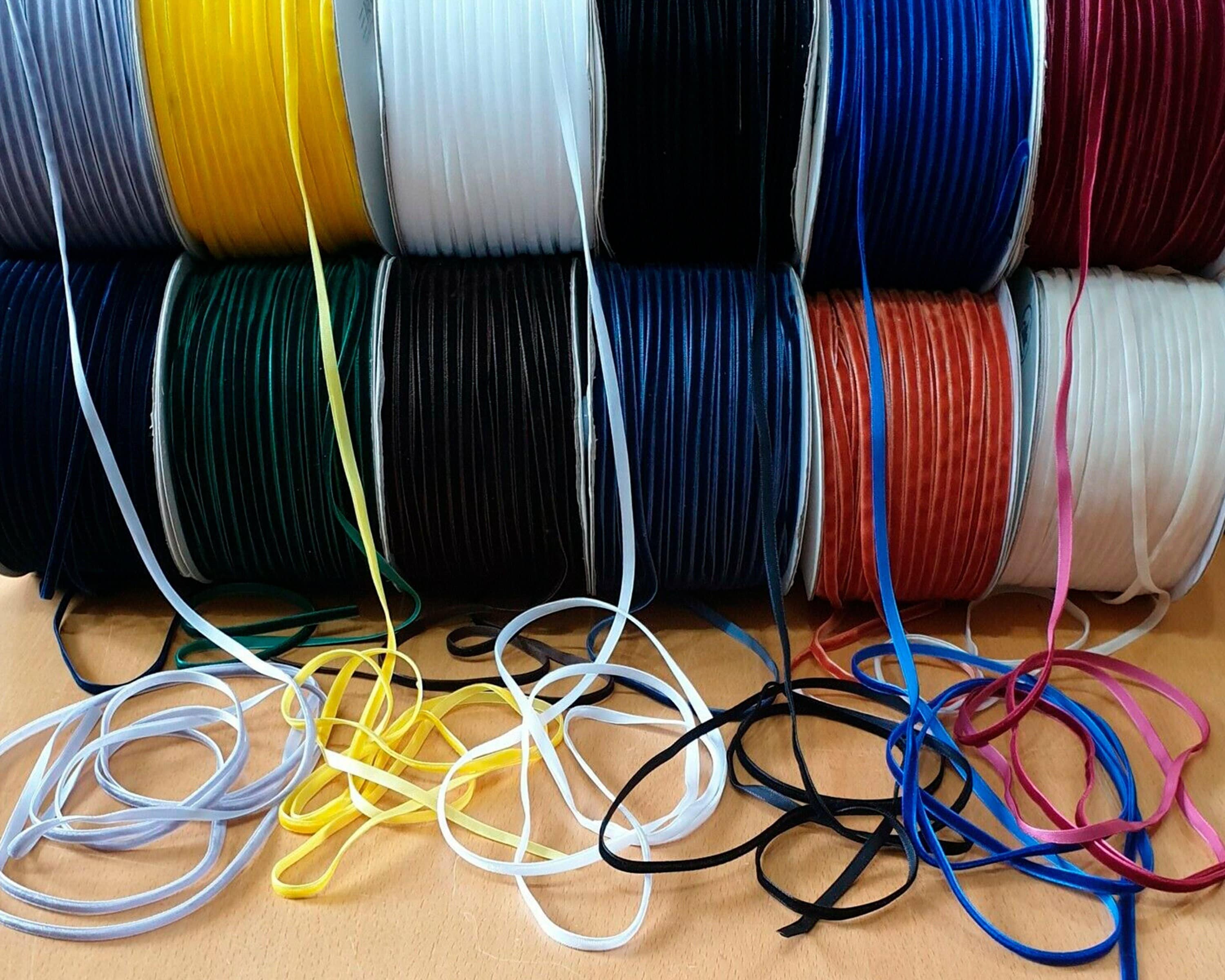 5mm (3/16 Inch) Premium Quality Velvet Ribbon Choice of 45 Colours 1 ...