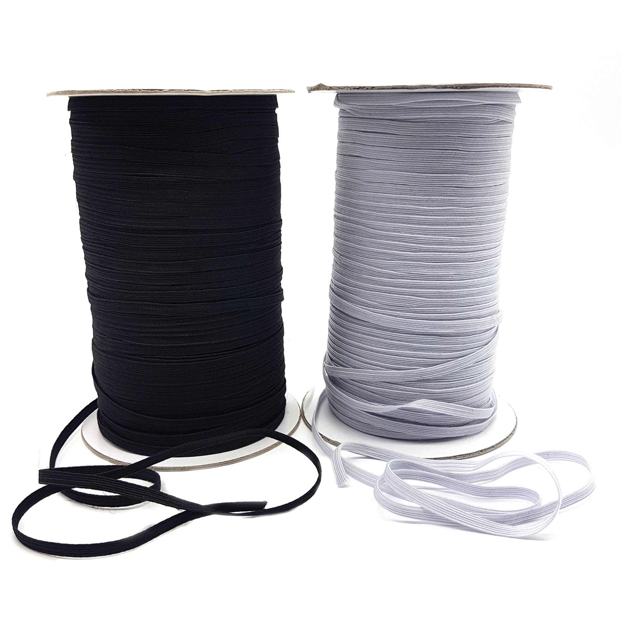 Flat Elastic Cord 10mm for Sewing Crafts Dressmaking Tailoring Facemasks 