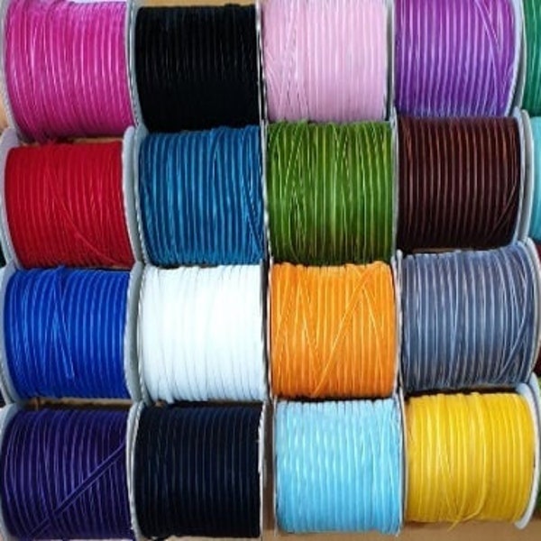 Premium Quality Velvet Ribbon 6mm (1/4 Inch) Choice of 60 Colours