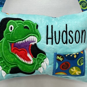 Unique Tooth Fairy Pillows for Girls and Boys, T-Rex Dinosaur Pillow