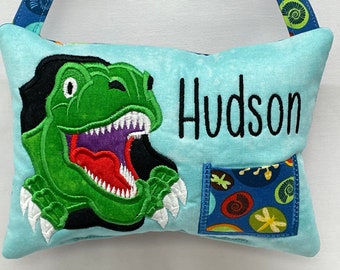 Unique Tooth Fairy Pillows for Girls and Boys, T-Rex Dinosaur Pillow