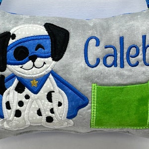 Unique Tooth Fairy Pillows for Girls and Boys, Super Dog Tooth Fairy Pillow, Superhero Dog