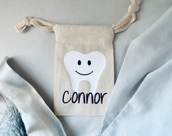 Tooth Fairy Bag | Personalized Tooth Fairy Pouch |  Gift for Kid Child Tooth Keepsake Holder