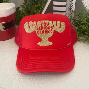 Christmas Hat | Christmas Vacation | Holiday Hats | December Winter Season Hat | You Serious Clark | Uncle Eddie Clark Griswold