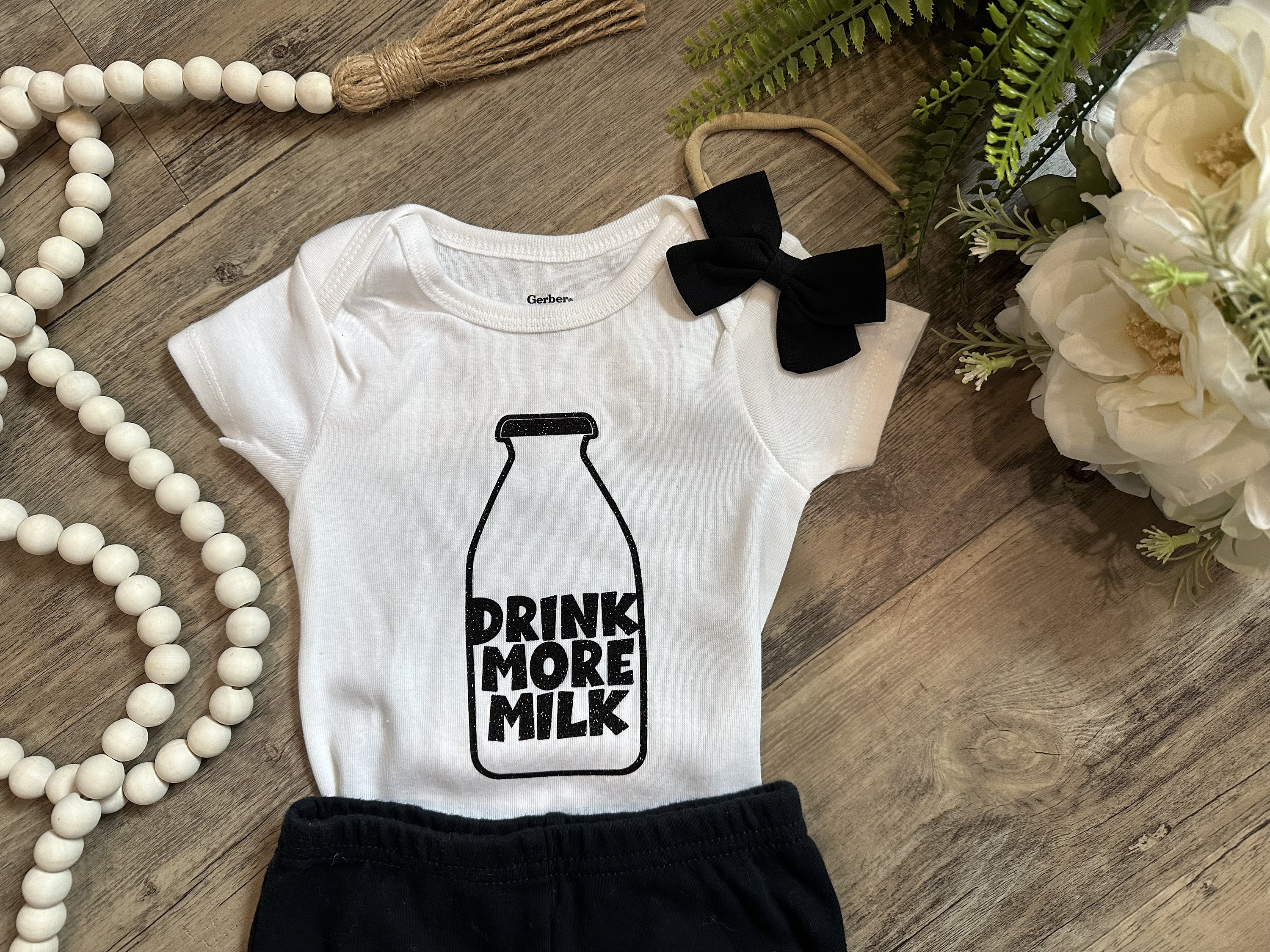 Milk Baby Onesie®, Funny Baby Onesie®, Baby Girl Clothes, Baby
