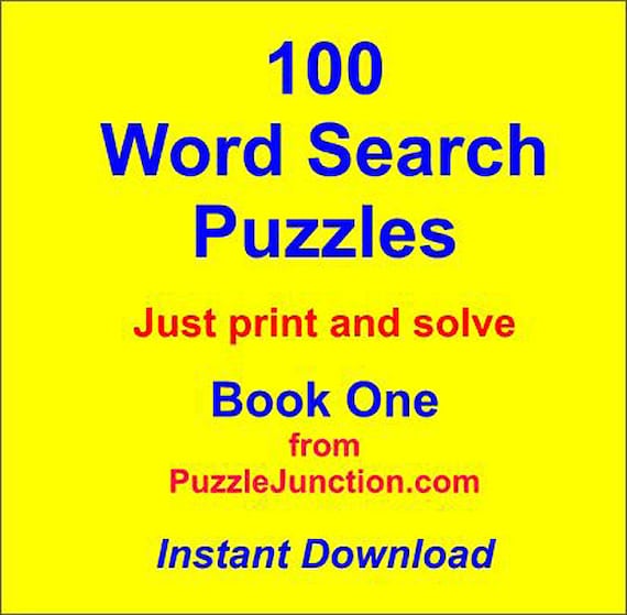 100 Word Search Puzzles In Pdf Format Book One Ready To Download