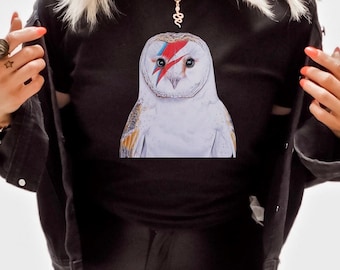 Bowie Shirt,  Bowie Tshirt, Bowie Tee, Jareth Bowie, Goblin King, Bowie Gift, Bowie Owl, Bowie Movie Bestie Gift