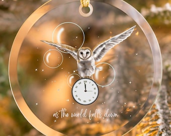 Ziggy Stardust David Bowie INSPIRED Glass Ornament Aladdin Sane