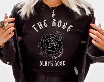 The Rose Shirt, Black Rose Gift, Kpop Concert Merch, K-pop Shirt, Woosung, Dojoon, Hajoon, Jaehyeong, Korean Rock Crewneck, K-Rock Tshirt