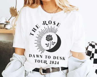 The Rose Dawn to Dusk Tour Shirt, Black Rose Gift, Kpop Concert Merch, K-pop Shirt, Woosung, Dojoon, Hajoon, Jaehyeong, Korean Rock