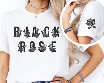 The Rose Kpop Shirt, Black Rose Gift, Woosung, Dojoon, Hajoon, Jaehyeong, Korean Rock Concert Apparel, Subtle K-pop Tee, B4 We Die Tour
