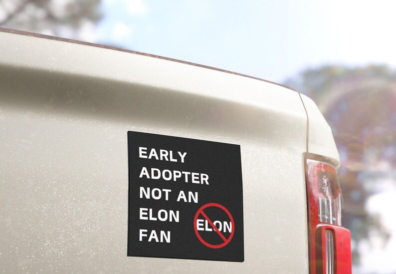2pcs I Bought This Before We Knew Elon Was Crazy Magnet For Cars Trucks Car Accessory,Funny Bumper Stickers For Tesla Model Y X 3 - View #4
