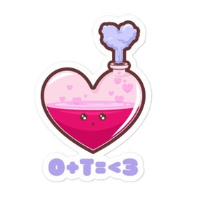 Formula of Love Sticker, O+T=&lt;3, Once Fandom Sticker, Scientist Sticker, Once Vinyl Decal, Kpop Once Fan Gift for Her, K-pop Fan Sticker