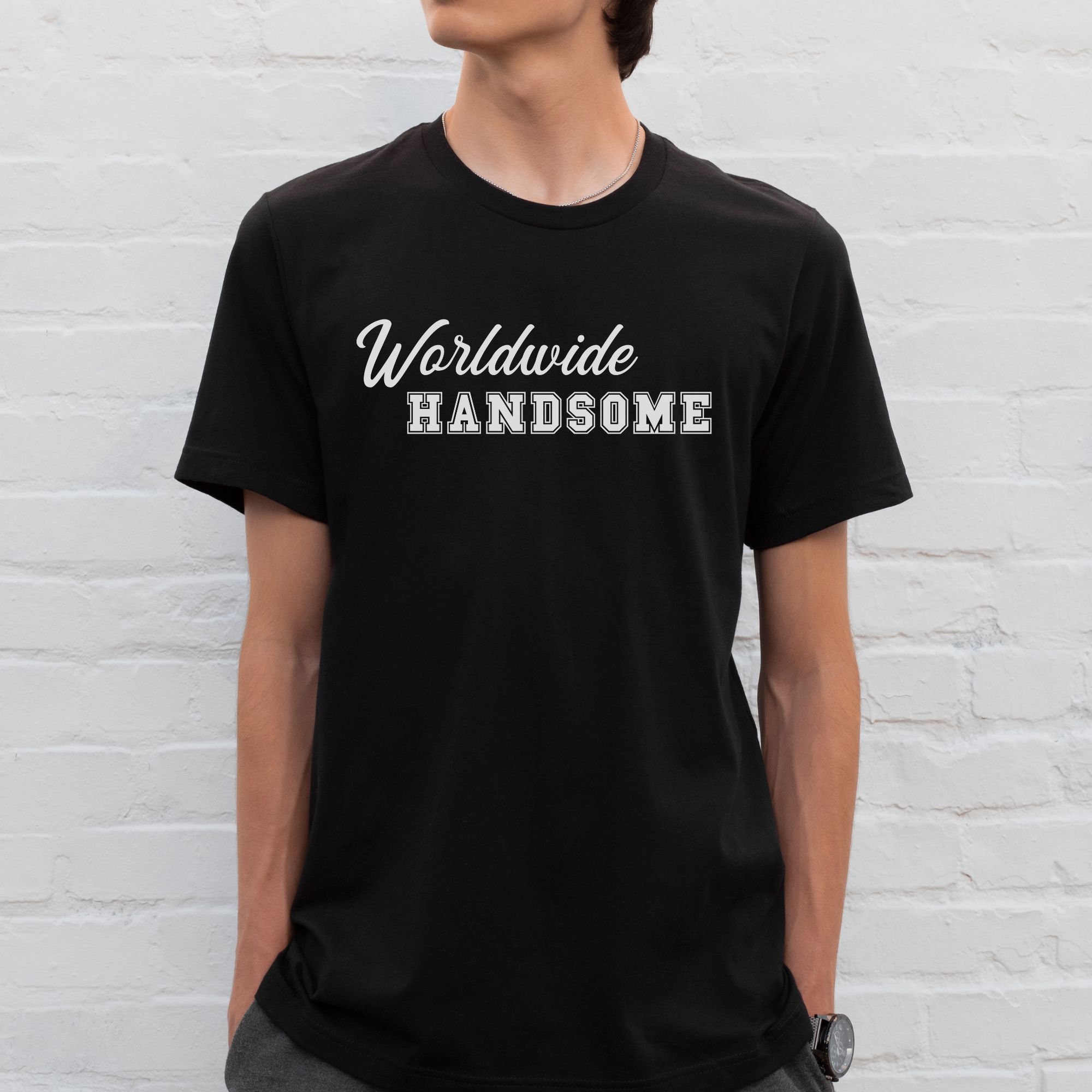BTS JIN WORLDWIDE HANDSOME Tシャツ　Mサイズ Kawaii Kafe Worldwide Handsome Kim Seokjin Jin BTS Kpop