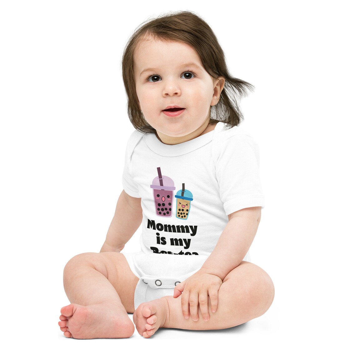 Funny Boba Tea Baby Onesie Bubble Tea Baby Outfit Mommy is Etsy
