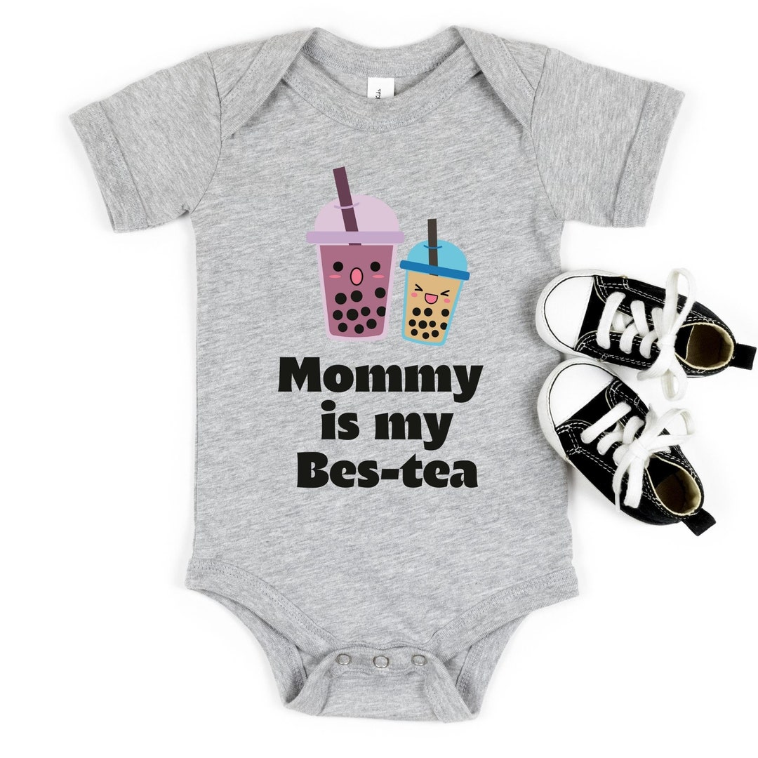 Funny Boba Tea Baby Onesie Bubble Tea Baby Outfit Mommy is Etsy
