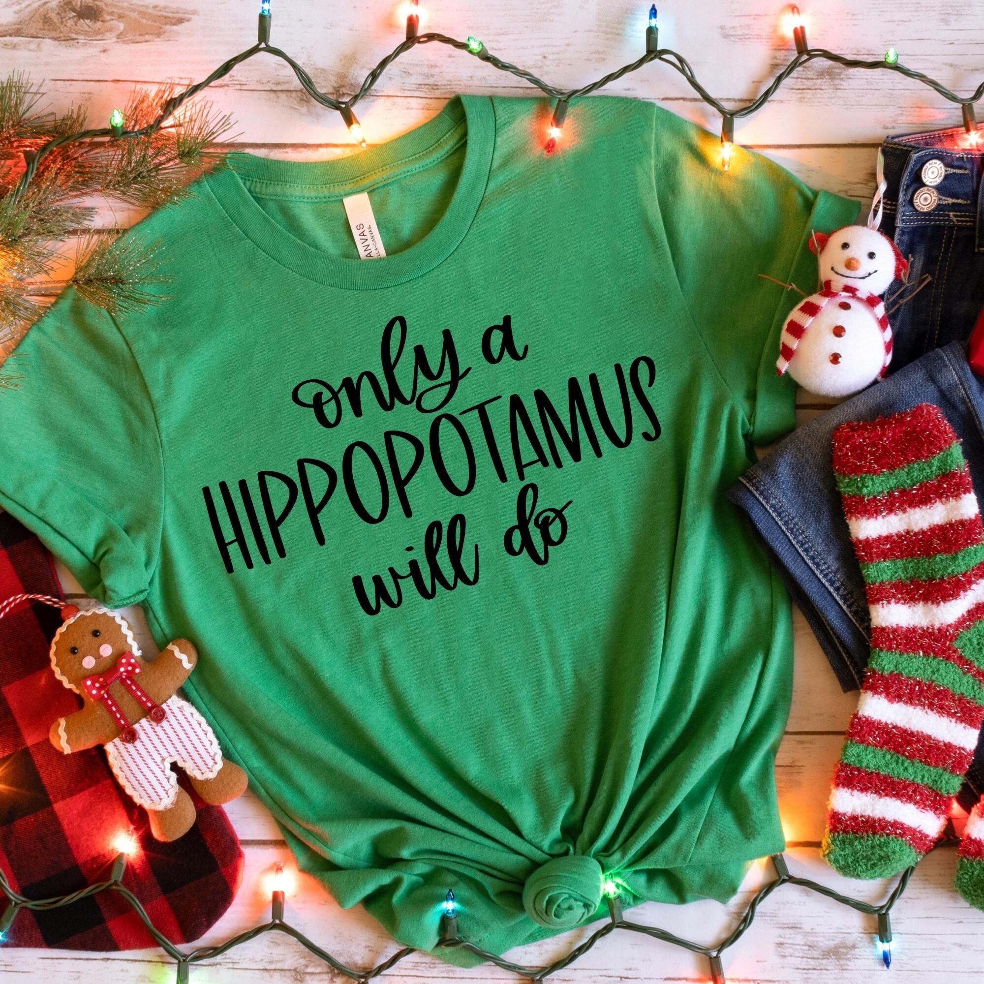 I Want A Hippopotamus For Christmas T-Shirt I Want A Hippopotamus For Christmas T-Shirt