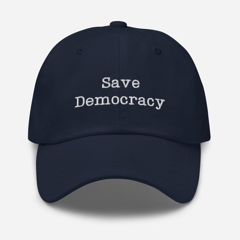 Save Democracy Hat, Voting Baseball Cap, Democrat Gift, Harris Walz 2024, Kamala Harris Hat, Liberal, Progressive Not Going Back Rally Hat