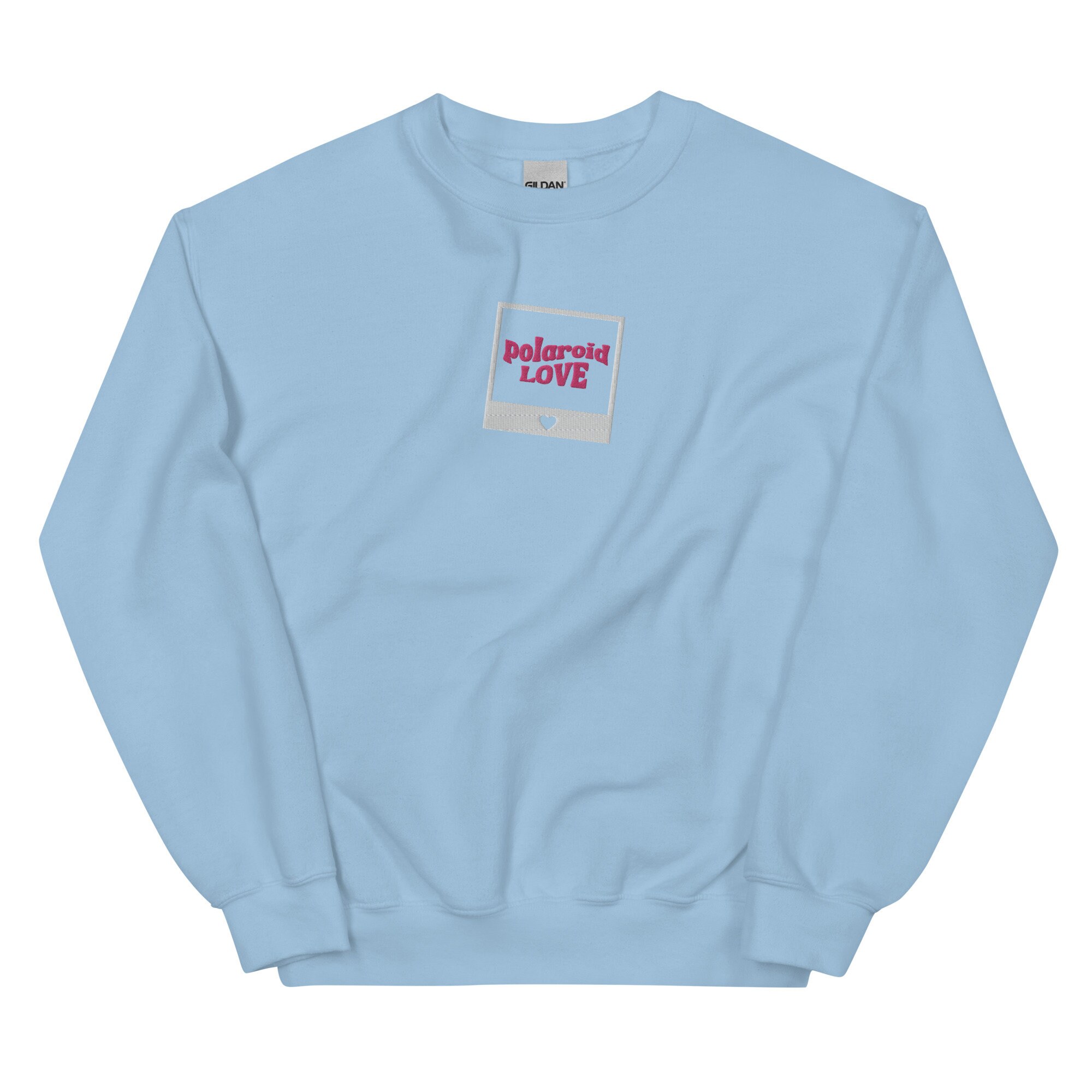 Polaroid Love Embroidered Sweatshirt Gift for Engene Fandom