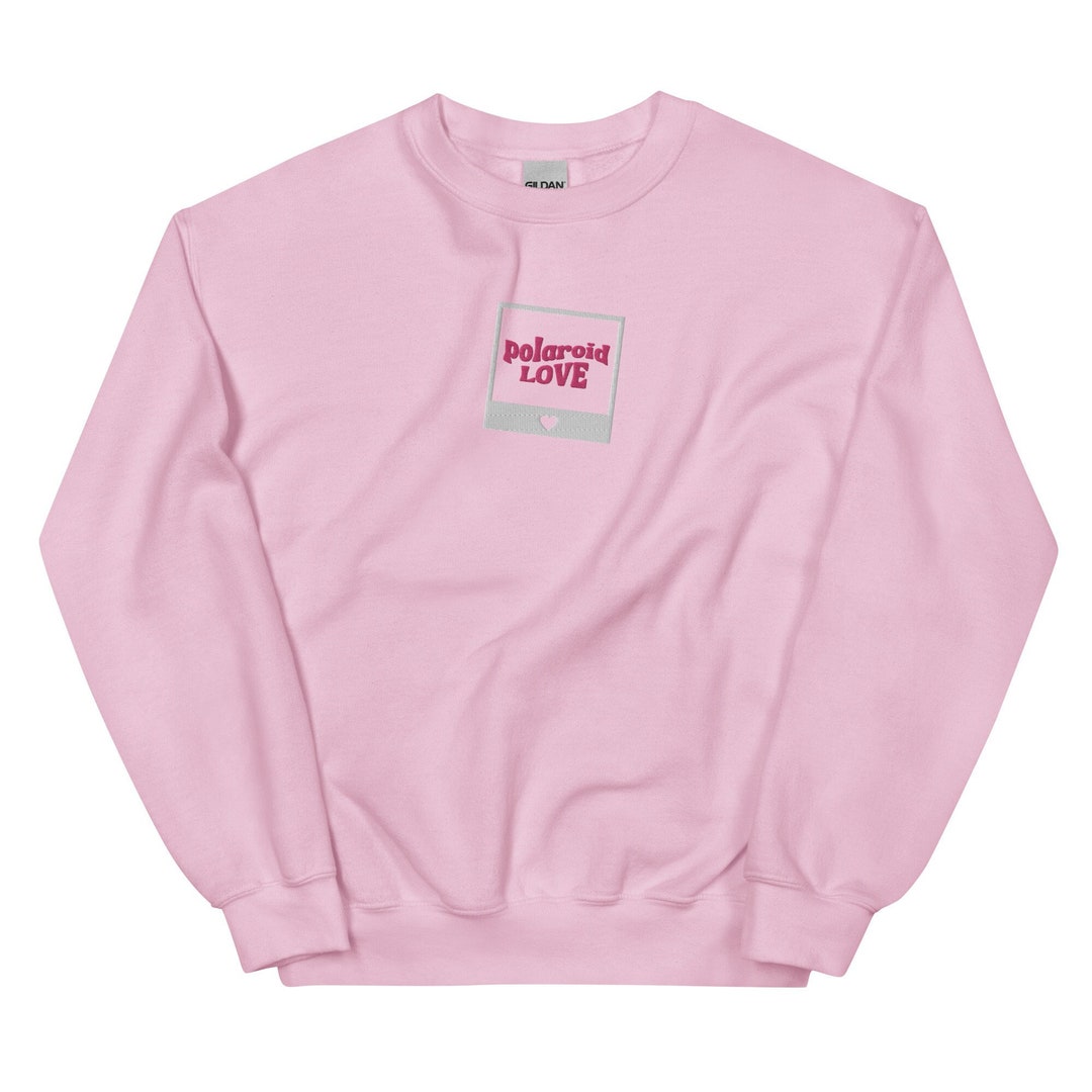 Polaroid Love Embroidered Sweatshirt Gift for Engene Fandom