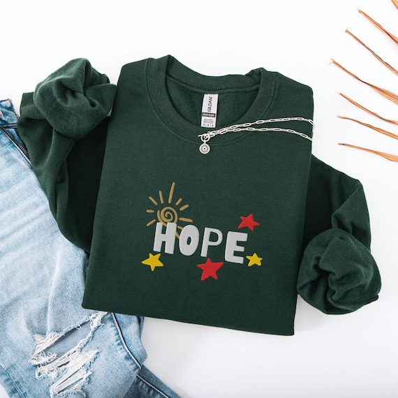 Aesthetic Jhope Green Sweater Embroidered Jhope Sweatshirt